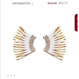 white Mignonne Gavigan Mini Madeline earrings